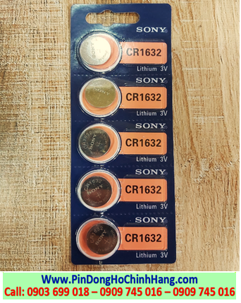 Vỉ 5viên Sony CR1632 (85.000Đ)
